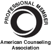Logo American Counseling Association Professional Member
